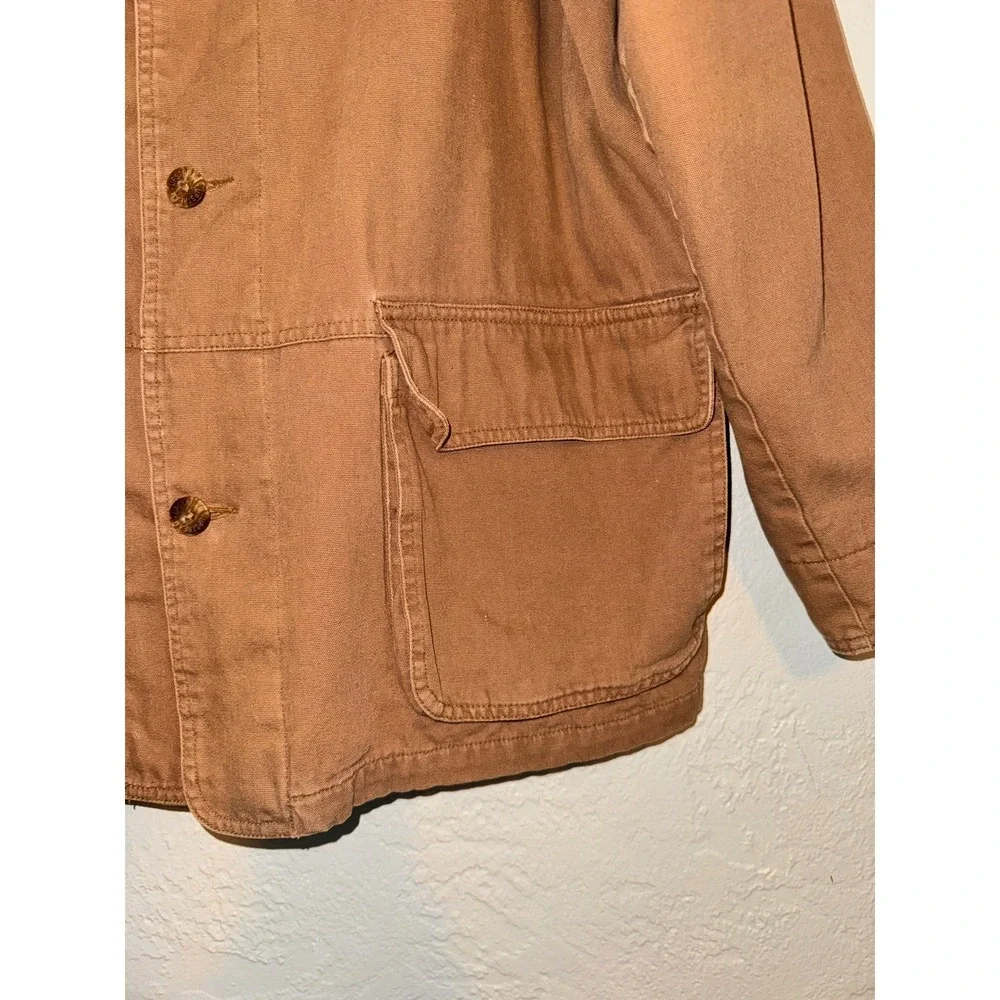 Mens‎ Dunrooke Upstream Outdoor Advantage Vintage Canvas Barn Jacket Brown L
